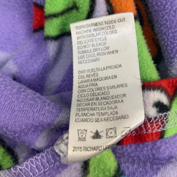 Women Girls Teenage Mutant Ninja Turtles purple red green pajama sleep shirt - Picture 6 of 8